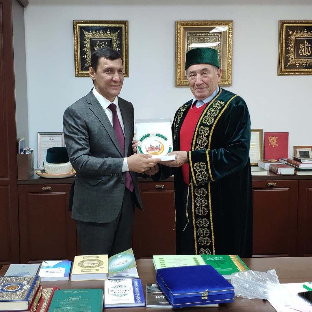 Муфтий МРО в РБ Абу Бекир хазрат Шабанович принял у себя делегацию посольства Узбекистана